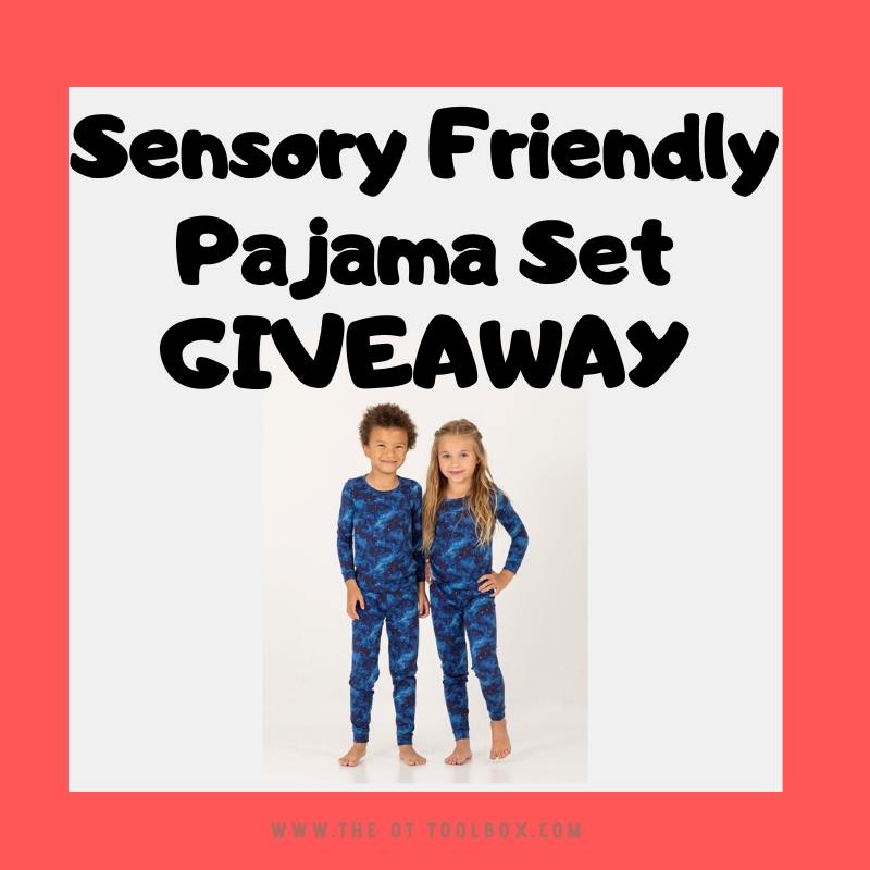 sensory friendly pajama set therapy giveaway