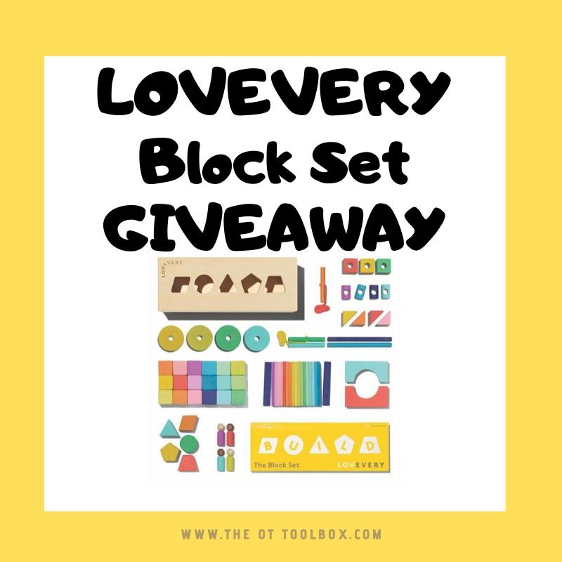 Sorteo de bloques Lovevery para ganar un juego de bloques para niños