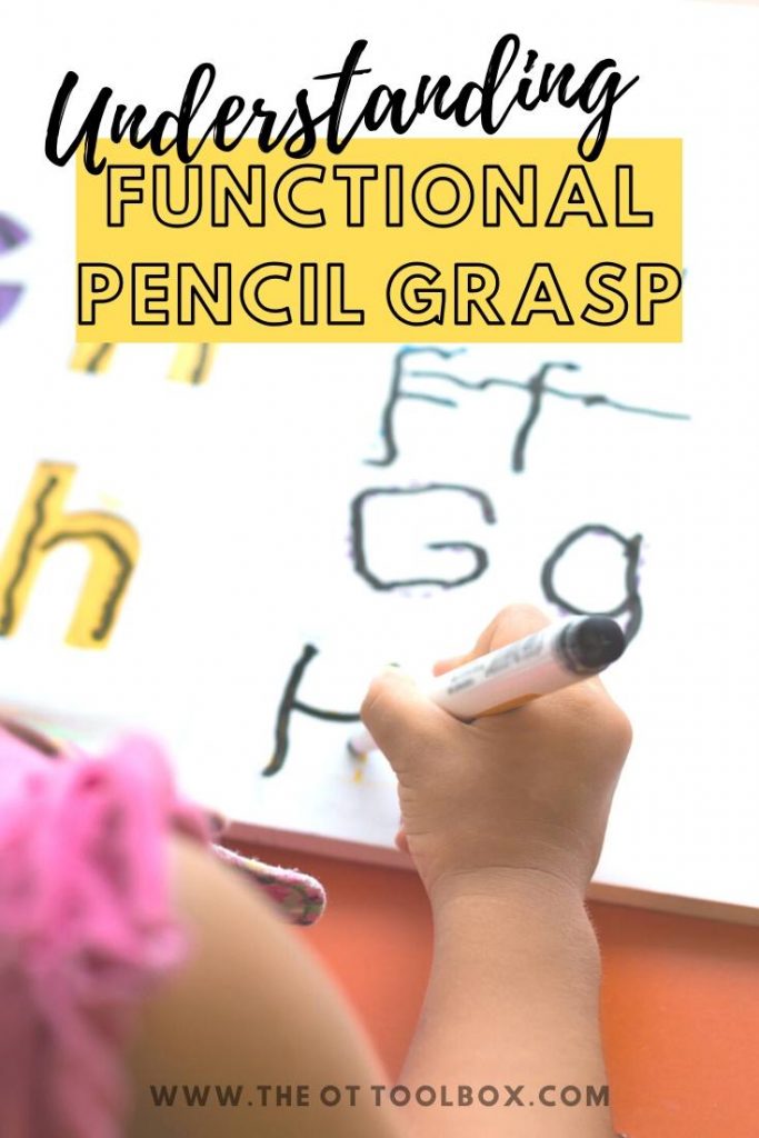 ¿Qué es un agarre funcional del lápiz y cómo influye en la escritura de los niños?