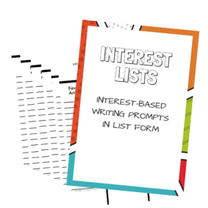 Interest lists writing prompts