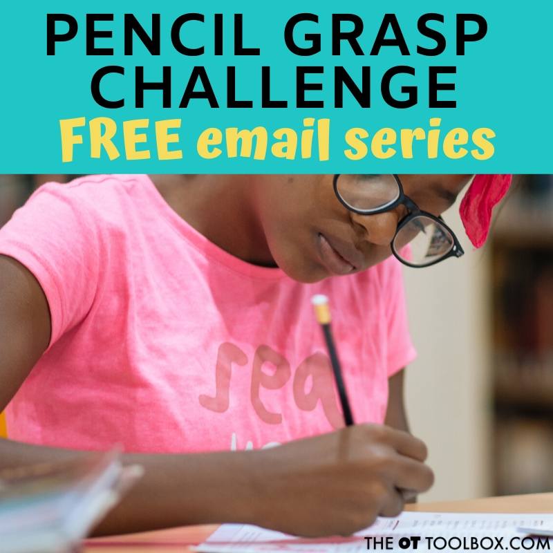 Pencil activities to help kids write with a functional grasp