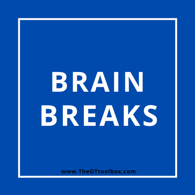 Add brain breaks to occupational therapy telehealth with kids.