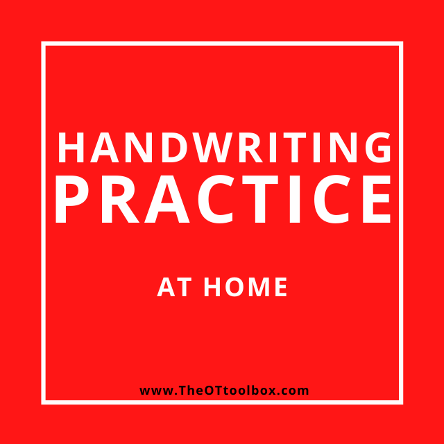 Handwriting ideas for telehealth that can be used in OT virtual sessions.