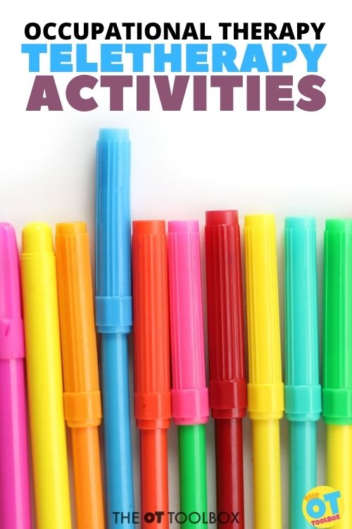 Occupational therapy teletherapy activities