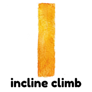 I is for incline climb gross motor activity part of an abc exercise for kids