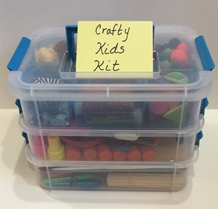 Make a craft kit for kids to use in therapy or at home to build skills