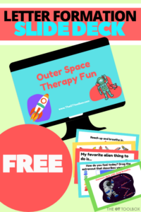 actividades espaciales para que los niños las utilicen en las actividades de terapia ocupacional.