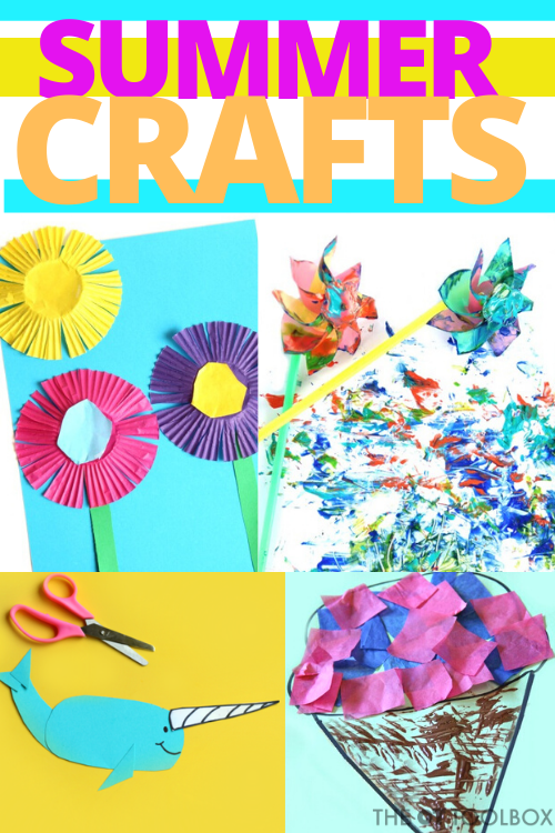 summer crafts. Use these in sharing summer occupational therapy ideas