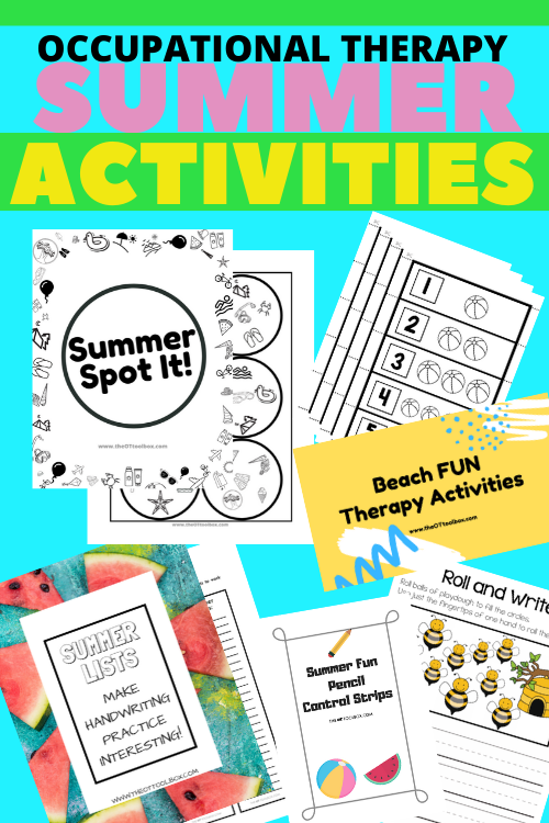 actividades de terapia ocupacional para niños en verano