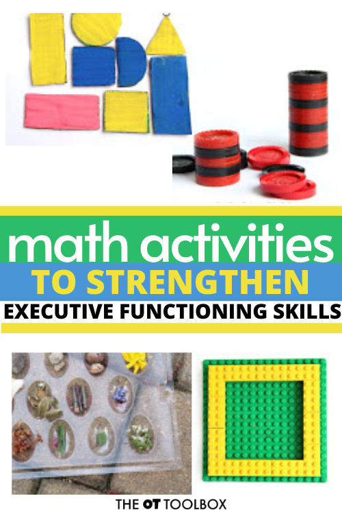 Kindergarten lesson plans can include these math activities to develop executive functioning skills to prepare for kindergarten