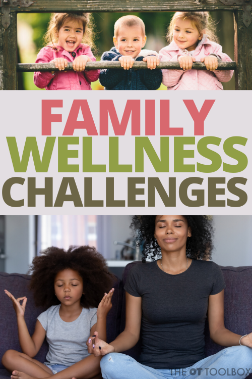 Wellness challenge for families with ideas for wellness activities