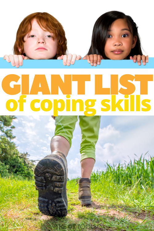 Use this list of coping skills to help kids build a coping skills toolbox.