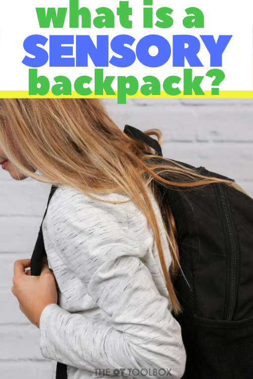 What is a sensory backpack