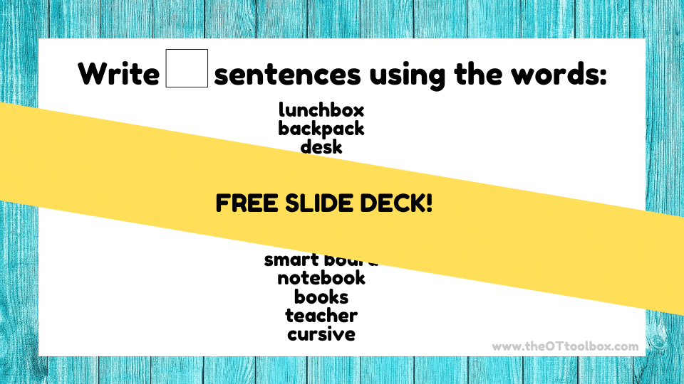 Use this back to school activity to get a baseline snaphot of handwriting skills level in students returning to the classroom.