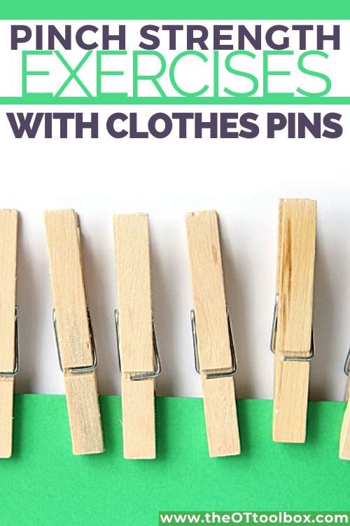 Clothes Pin Pinch Grasp Exercises - The OT Toolbox