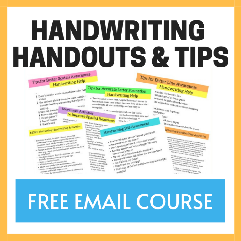 free course on handwriting for occupational therapists