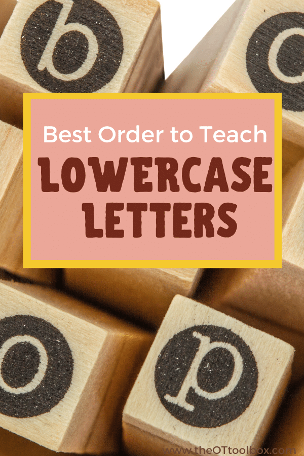 This is the order to teach lowercase letters in handwriting.