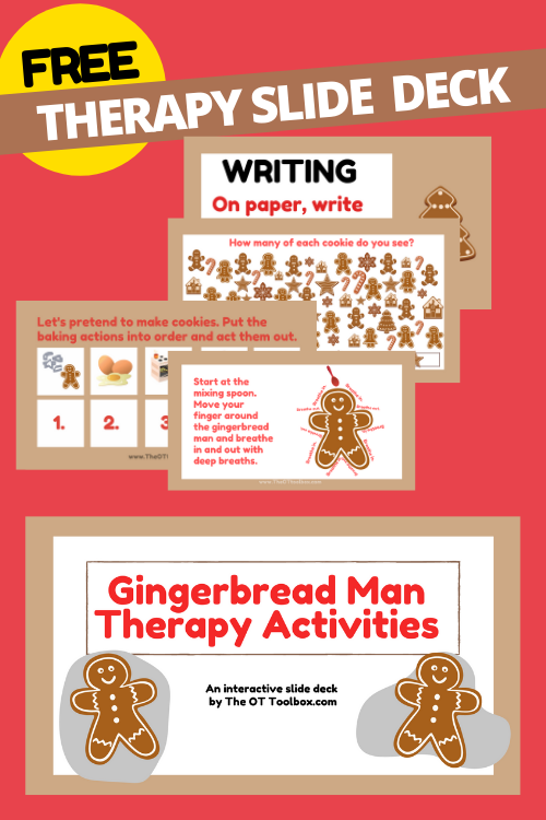 Gingerbread man virtual activities