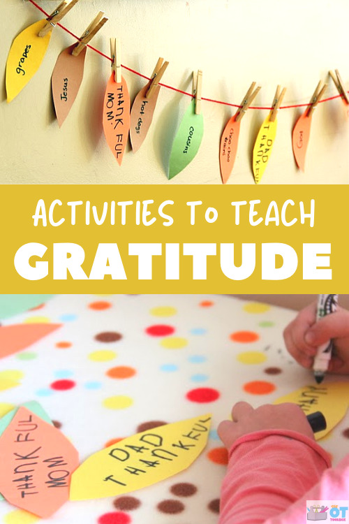 actividades de agradecimiento