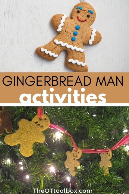 Gingerbread man activities for kids