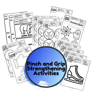 pinch and grip strength activities winter theme