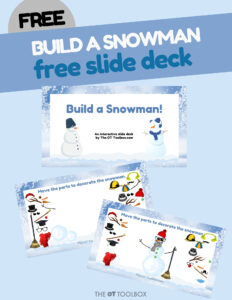 Build a snowman activity