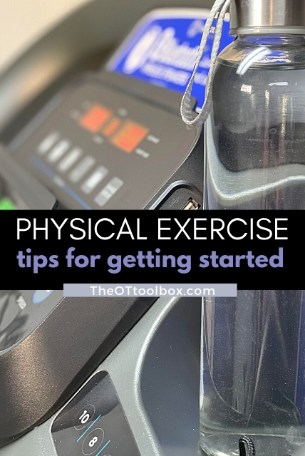 Physical exercise tips for getting started to promote wellbeing. 