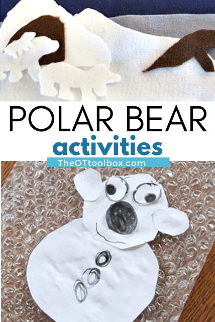 Actividades con osos polares que incluyen manualidades, meriendas, ideas de motricidad gruesa, motricidad fina, cubos sensoriales y mucho más.