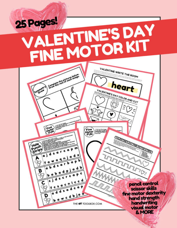 Valentines Day fine motor kit