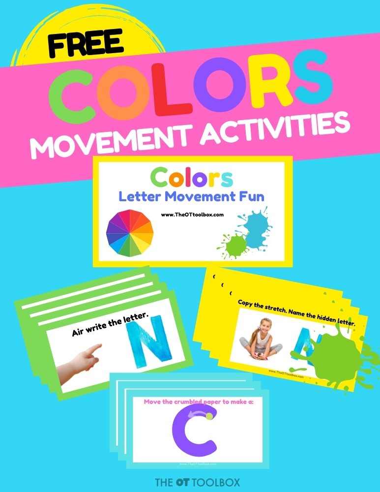 Color exercises for teletherapy
