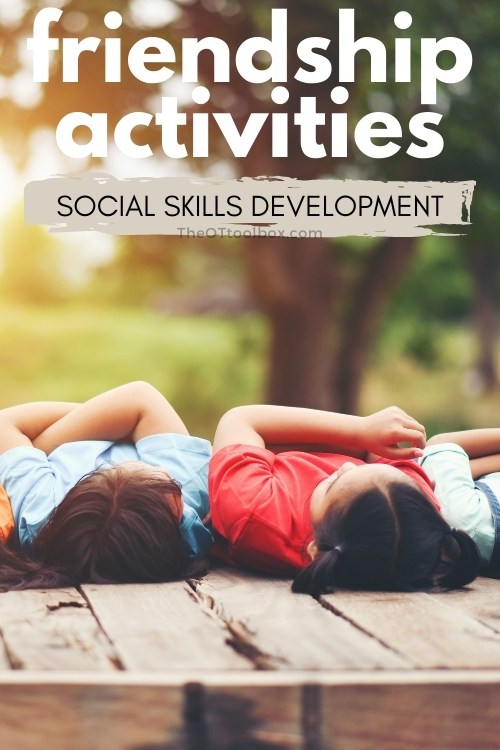 Friendship activities to help kids develop social skills for friendship skills. Includes friendship recipes, friendship crafts, social stories information, and more.