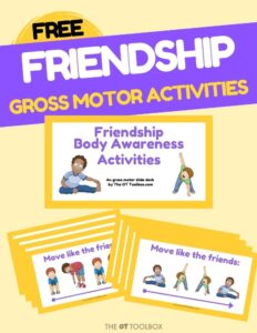 friendship skills for personal space and body awareness with a free therapy slide deck for teletherapy