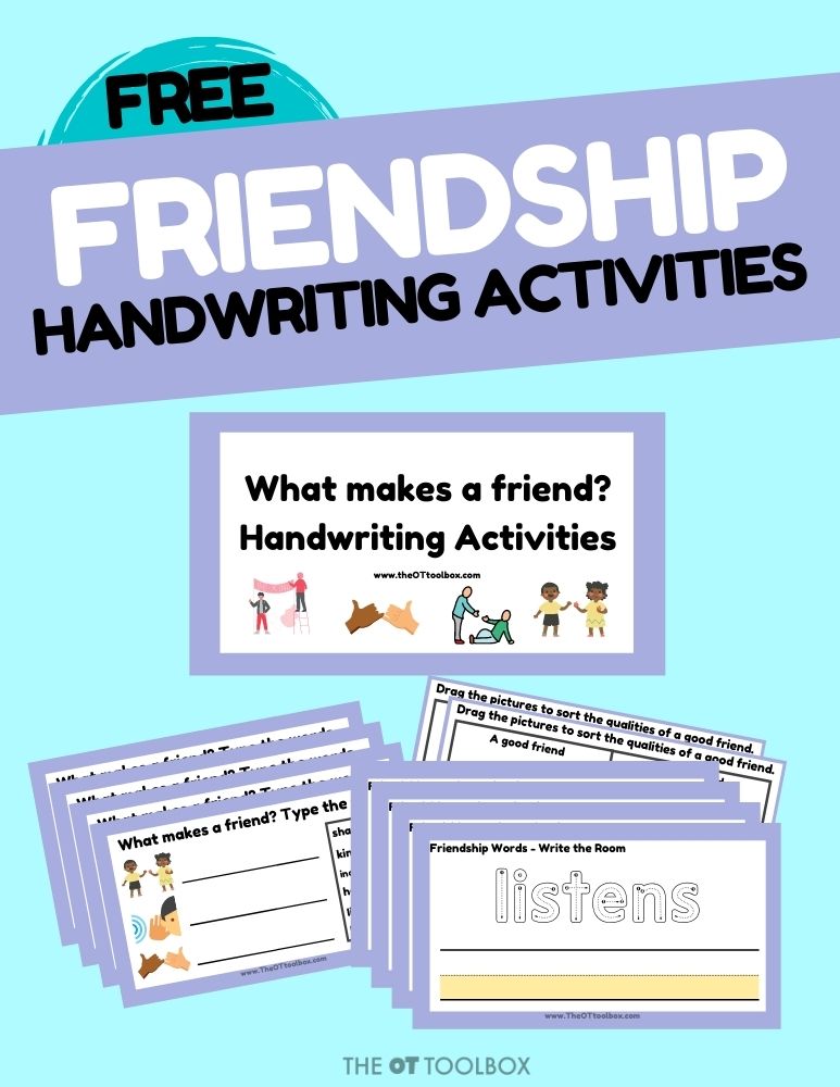 friendship writing activities