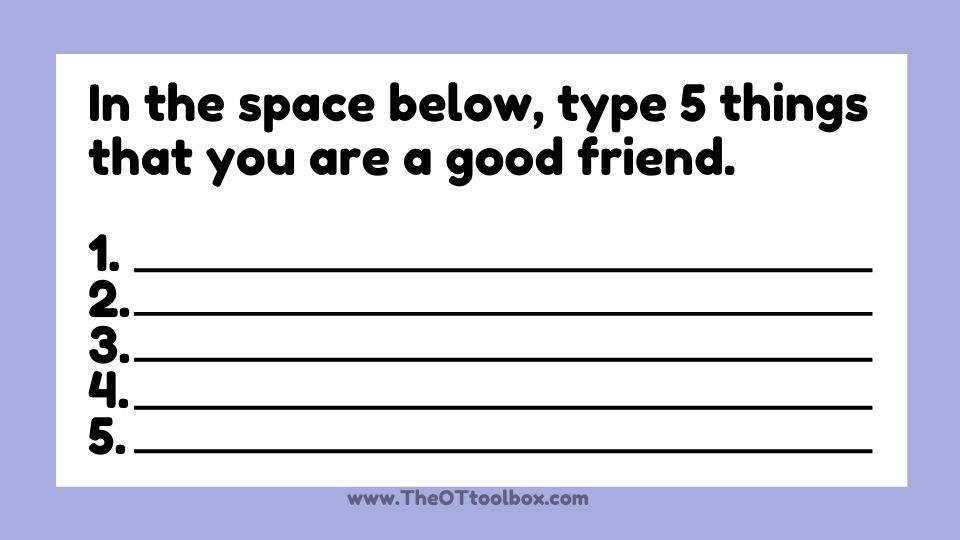 Use this friendship writing slide deck to work on handwriting and writing about friends.