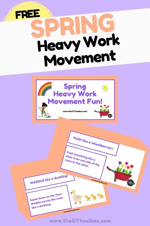 Spring heavy work activities for teletherapy