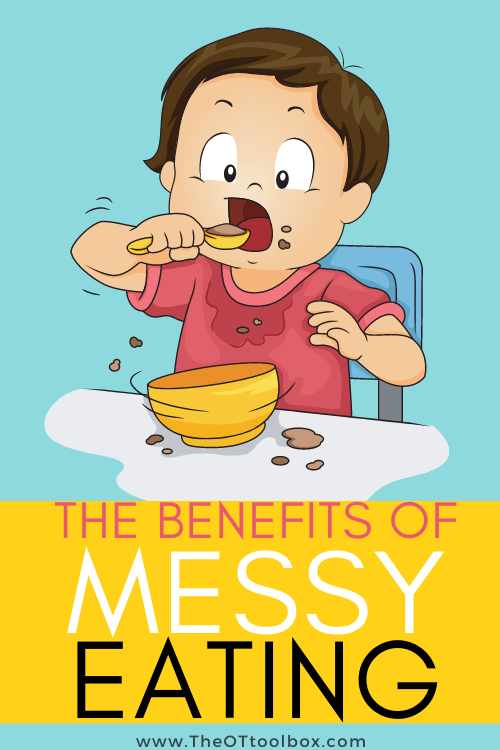 La alimentación desordenada en los bebés y niños pequeños tiene beneficios para el desarrollo de los desafíos sensoriales táctiles y de la motricidad fina en los niños pequeños.