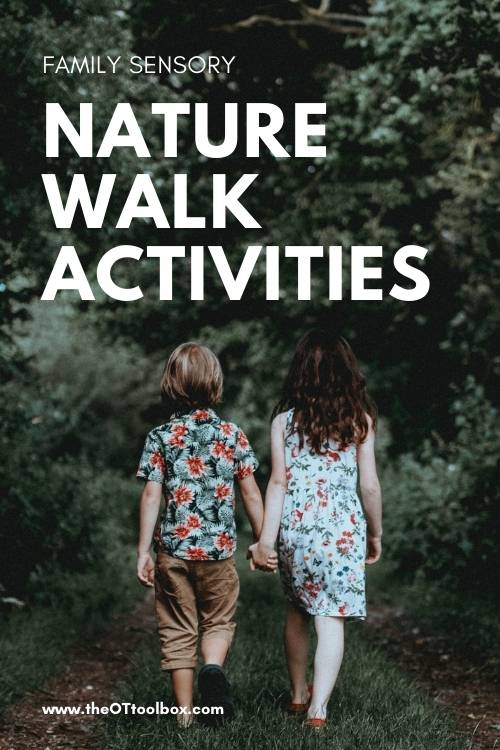 Nature walk activities for sensory nature experiences for the whole family
