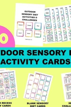 outdoor sensory diet cards