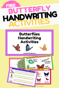 Butterfly writing activities