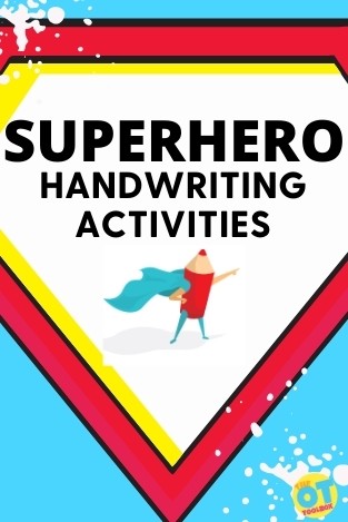 Actividades de escritura de superhéroes