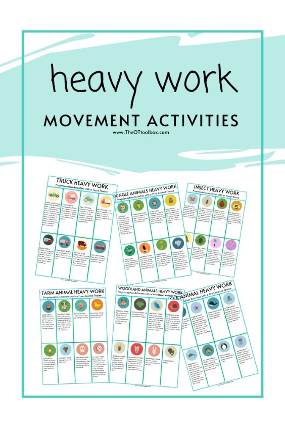 Heavy work activity cards