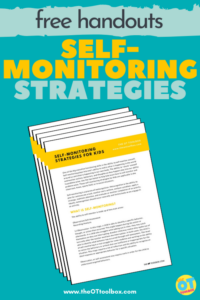 self-monitoring strategies handouts