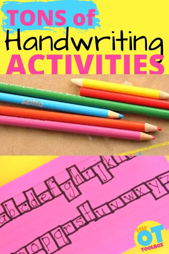 Handwriting activities that make handwriting practice fun.