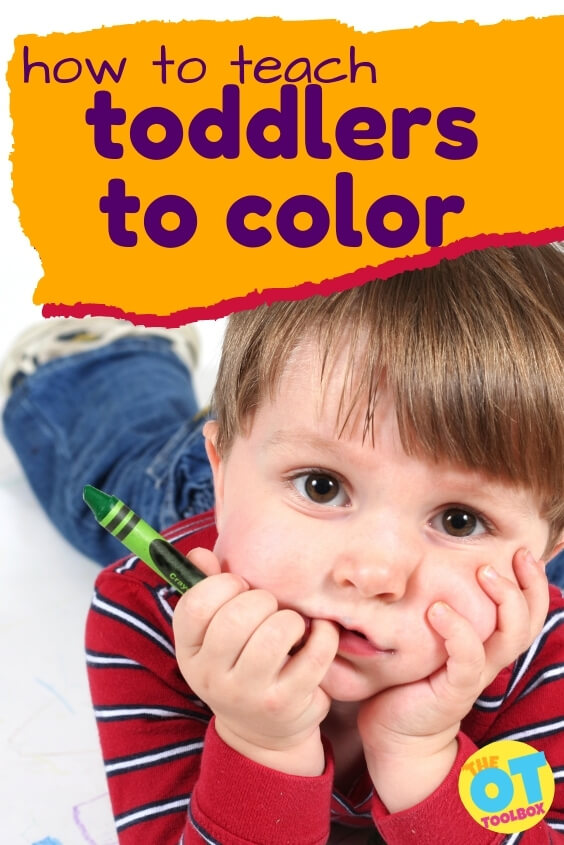 Resources and information on how to teach toddlers to color.