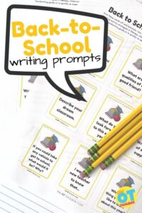Back to school writing prompts