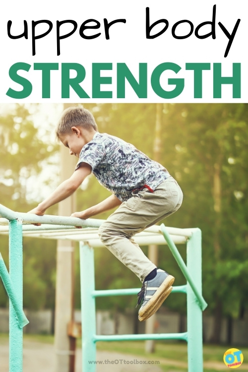 Upper body strength activities for kids that develop upper body strengthening through play.