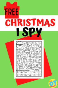 Free Christmas I Spy worksheet