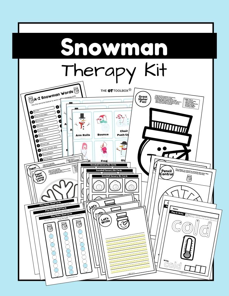 Snowman Therapy Activity Kit