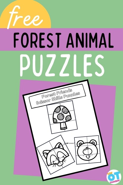 Forest Animals Worksheets for Skills - The OT Toolbox