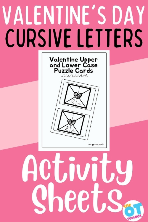 This cursive alphabet uppercase and lowercase activity has a Valentine's Day theme, but the cursive letter cards can be used any time to year to work on cursive handwriting.